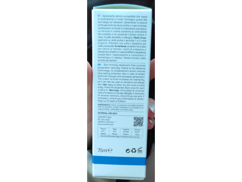 Unifarco Ceramol 311 Hyper Deodorant, 75 mL