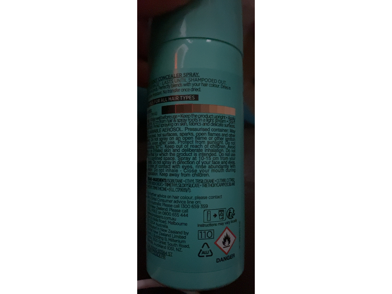 L'Oreal Paris Instant Root Concealer Spray, Dark Brown, 75 mL