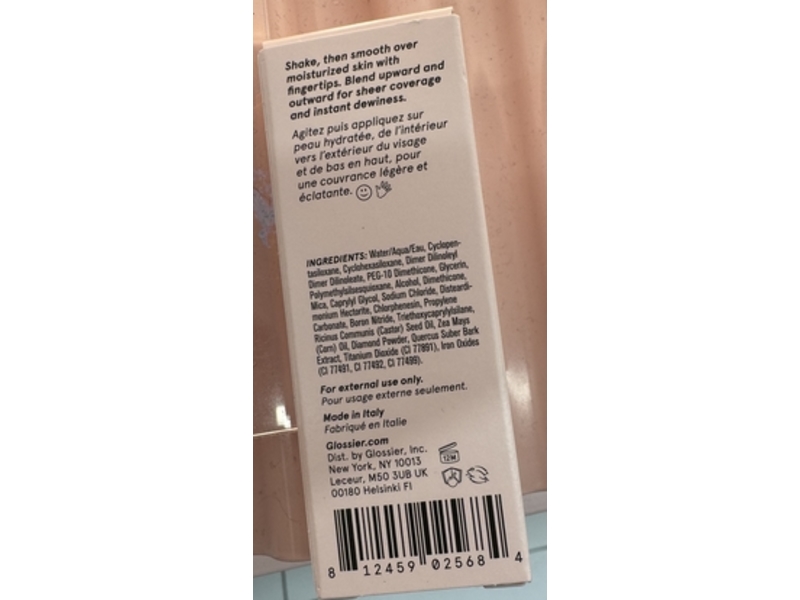 Glossier Perfecting Skin Tint, G9 Medium Warm, 1 fl oz/30 mL