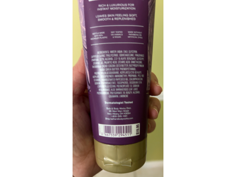 Bath & Body Works Sweet Whiskey Ultimate Hydration Body Cream, Shea Butter + Hyaluronic Acid, 8 oz/226 g