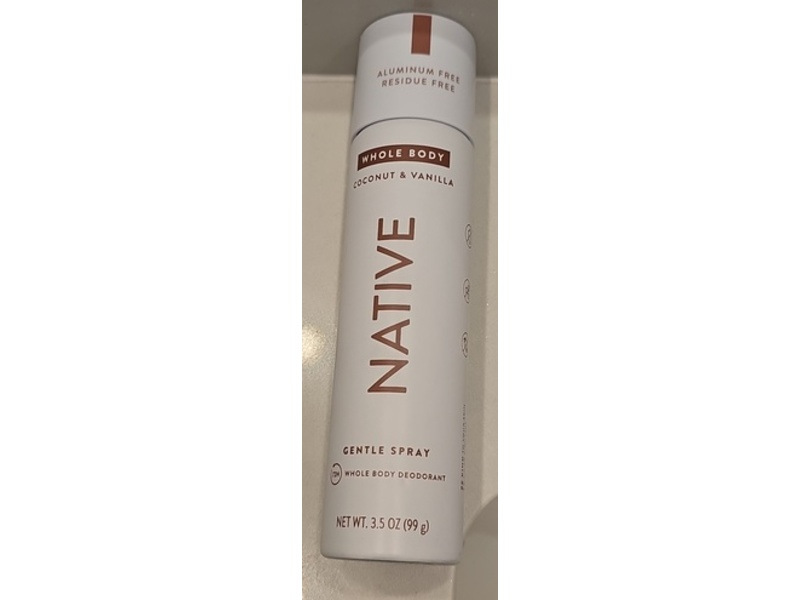 Native Whole Body Deodorant, Coconut & Vanilla, 3.5 oz/99 g