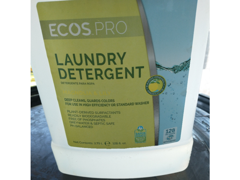 Earth Friendly Ecos Pro Laundry Detergent, Magnolia & Lily, 128 Loads, 128 fl oz/3.79 L