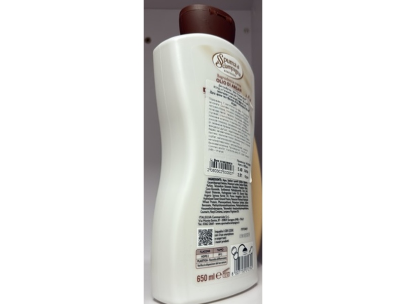 Spuma di Sciampagna Nourishing Shower Cream, Argan Oil & Patchouli, 650 mL