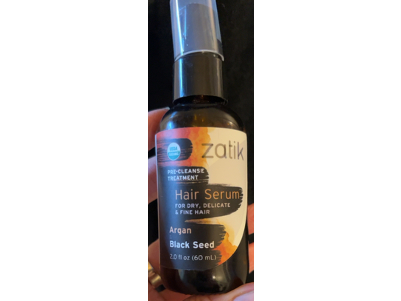 Zatik Hair Serum, Argan & Black Seed, 2.0 fl oz/60ml