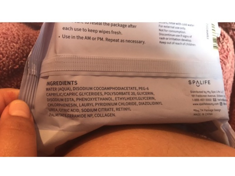 Spa Life Dream Cleanse Makeup Remover Wipes, 6.7 oz/190 g, 30 Count
