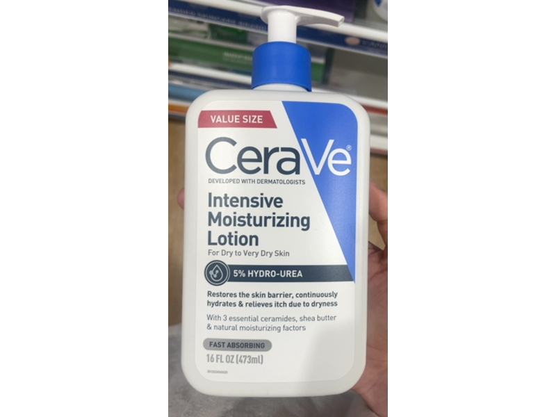 CeraVe Intensive Moisturizing Lotion, Dry to Very Dry Skin, 16 fl oz/473 mL