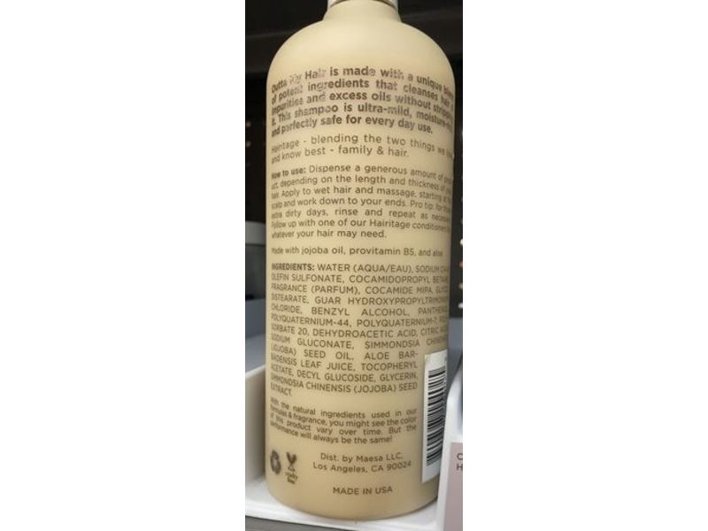 Hairitage By Mindy Mcknight Gentle Daily Shampoo, 21 fl oz/621 mL