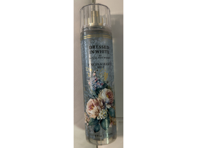 Bath & Body Works Fine Fragrance Mist, Dressed In White, 8 fl oz/236 mL
