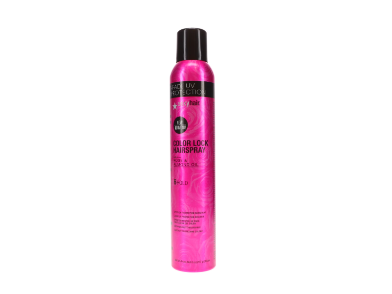 Sexy Hair Color Lock Hairspray, Rose & Almond oil, 8 oz/266 mL