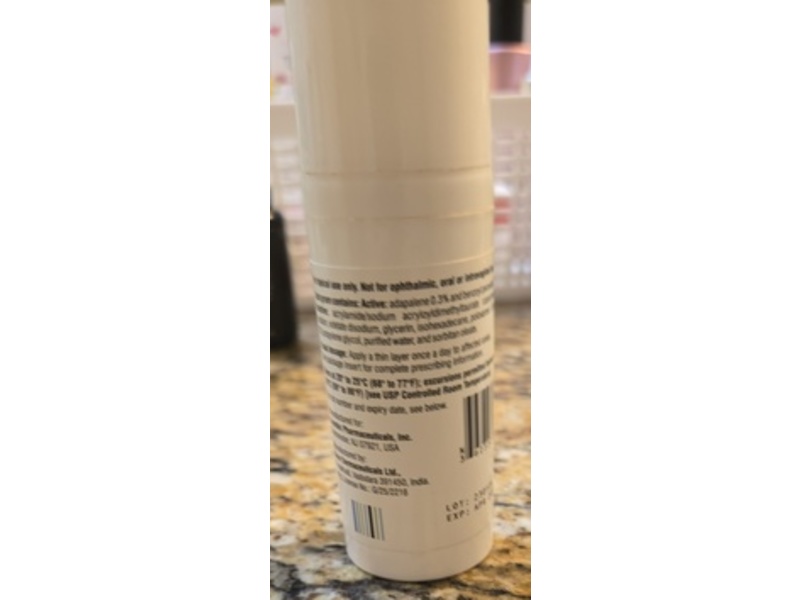 Adapalene and Benzoyl Peroxide Topical Gel 0.3%/2.5%, 45 g