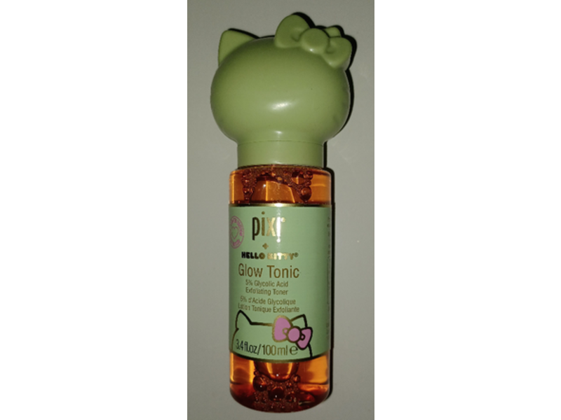 Pixi x Hello Kitty Glow Tone Exfoliating Toner, 5% Glycolic Acid, 3.4 fl oz/100 mL