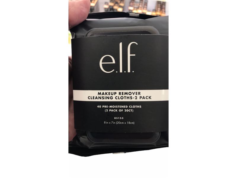 E.l.f Makeup Remover Cleansing Cloths, 40 Count, 2 Pack