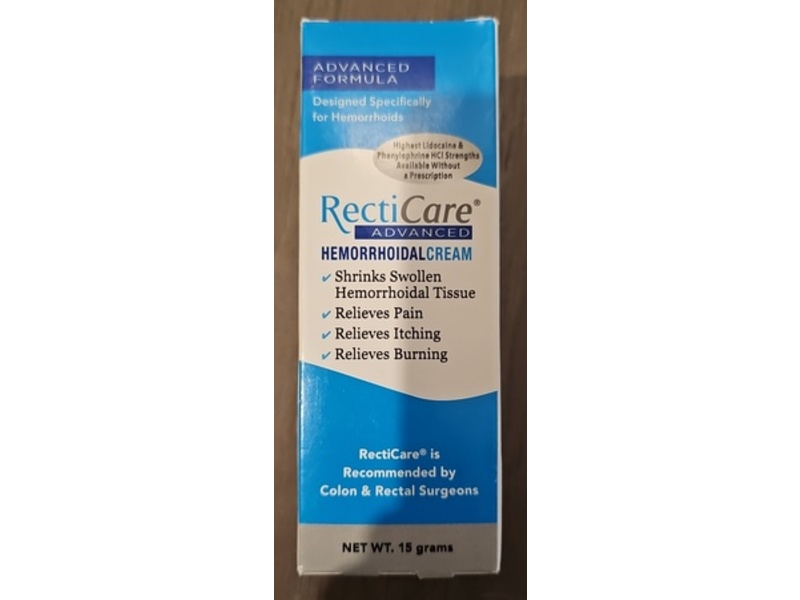 RectiCare Advanced Hemorrhoidal Cream, 15 g
