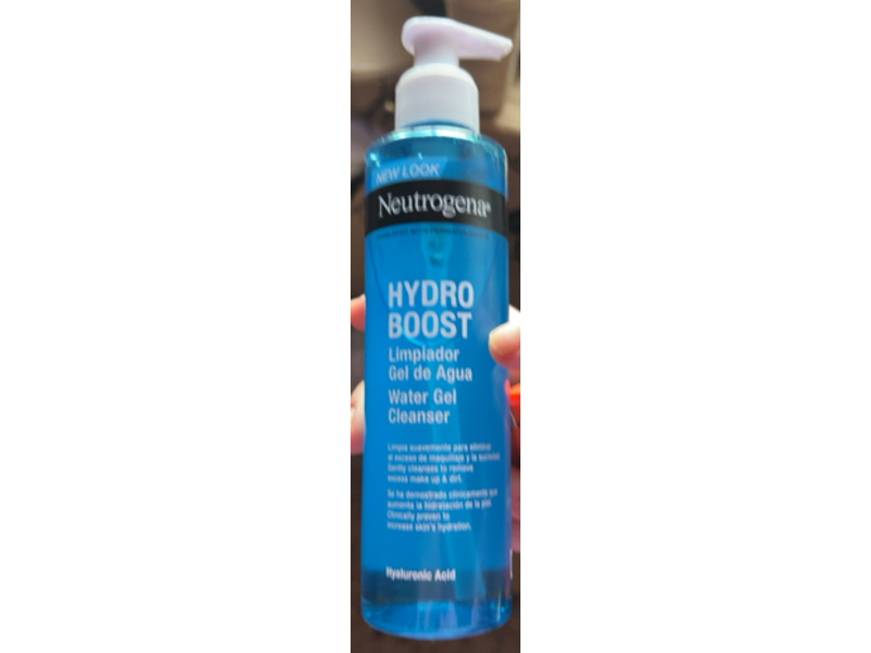 Neutrogena Hydro Boost Water Gel Cleanser, Hyaluronic Acid, 200 mL