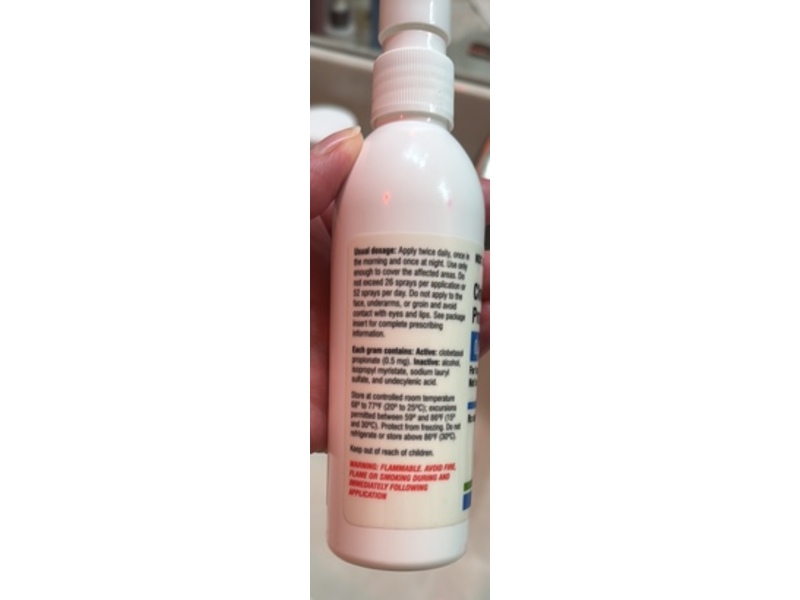 Clobetasol Propionate Spray 0.05%, 4.25 fl oz/125 mL, Alembic (RX)