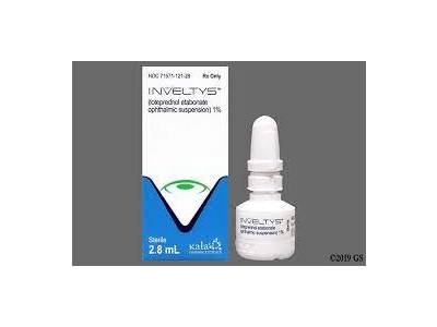 Inveltys (loteprednol etabonate ophthalmic suspension) 1%, 2.8 mL, Kala Pharmaceuticals (RX)