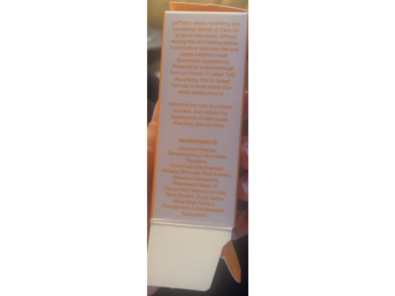 Gopure 30% Vitamin C Dry Oil, 0.43 fl oz/13 mL