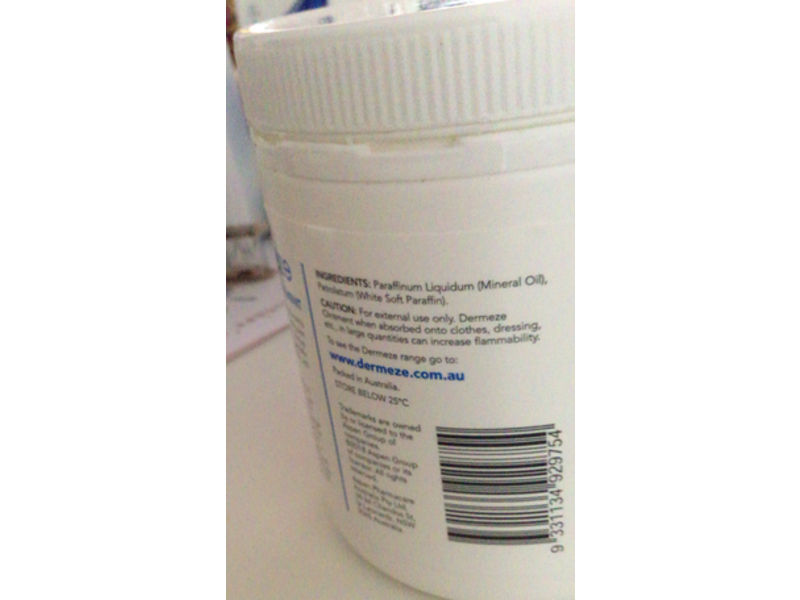 Dermeze Treatment Ointment, Dry & Sensitive Skin, 500 g