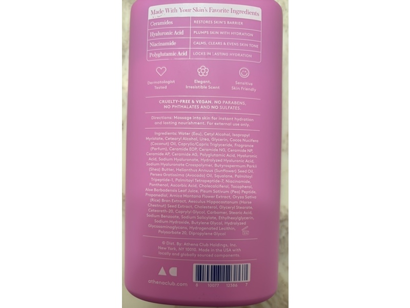 Athena Club Skin Perfecting Body Lotion, First Blush, 16 fl oz.473 mL