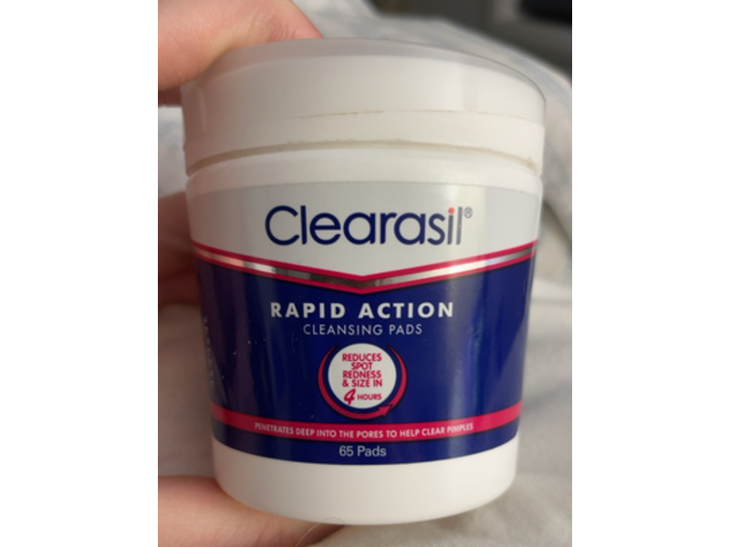 Clearasil Rapid Action Cleansing Pads, 65 Count
