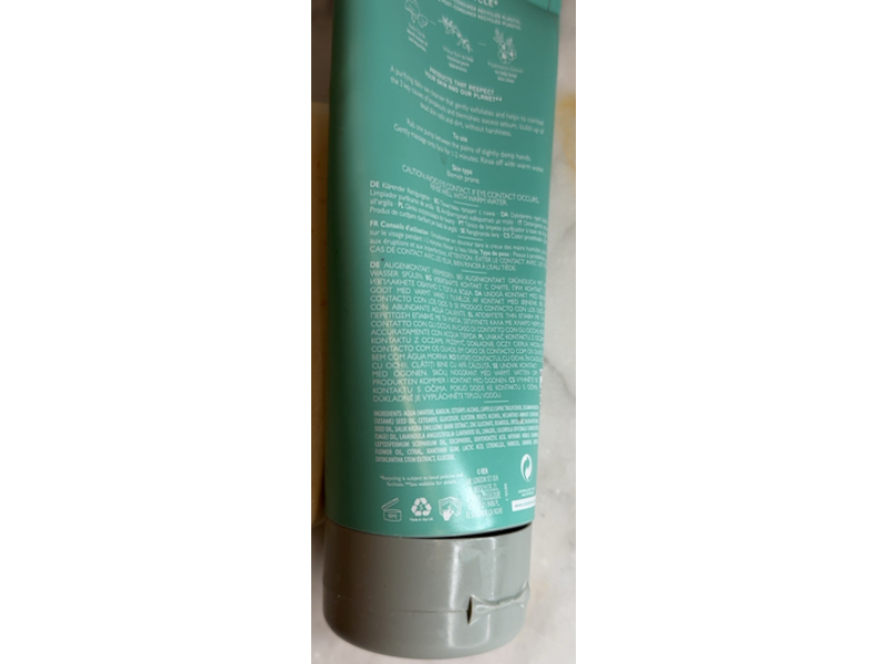 REN Clearcalm Clarifying Clay Cleanser, 5.1 fl oz/150 mL