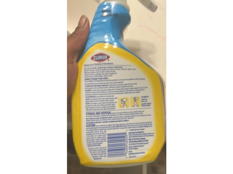 Clorox Disinfecting All Purpose Cleaner, Crisp Lemon, 24 fl oz/789 mL