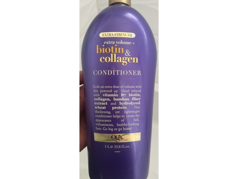 Ogx Biotin & Collagen Conditioner, 33.8 fl oz/1 L