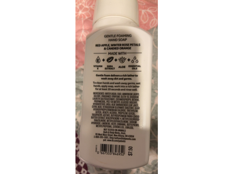 White Barn Gentle Foaming Hand Soap, Winter Candy Apple, 8.75 fl oz/259 mL