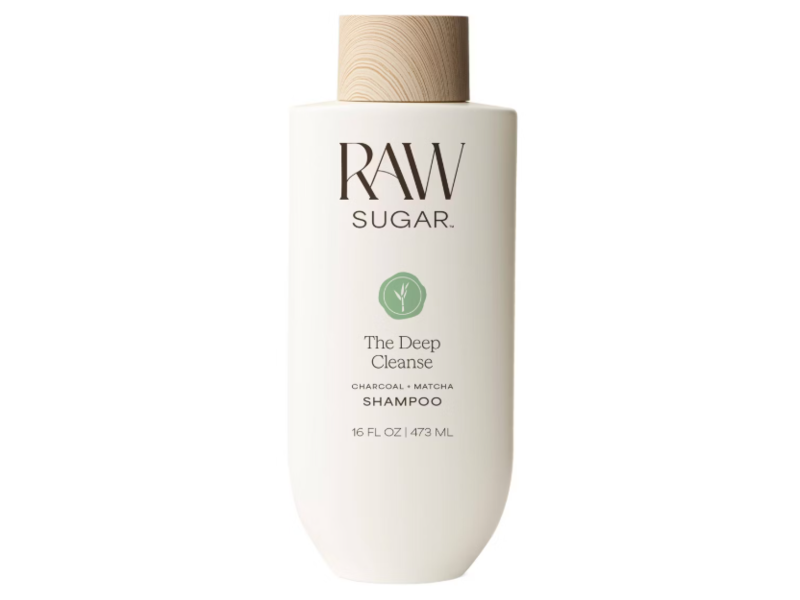 Raw Sugar The Deep Cleanse Clarifying Shampoo, Charcoal + Matcha, 16 fl oz/473 mL