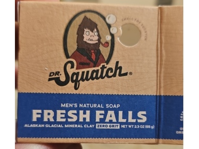Dr.Squatch Men's Natural Soap, Fresh Falls, 2.3 oz/65 g