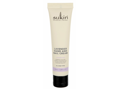 Sukin Hand & Nail Cream, Lavender, 1.69 fl oz/50 mL