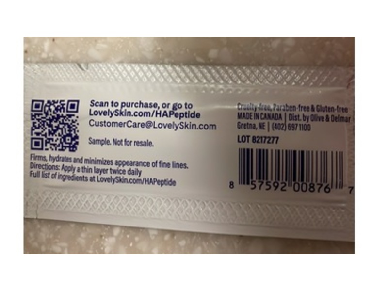 Lovely Skin Luxe HA Peptide Serum, Hyaluronic Acid, 1 mL