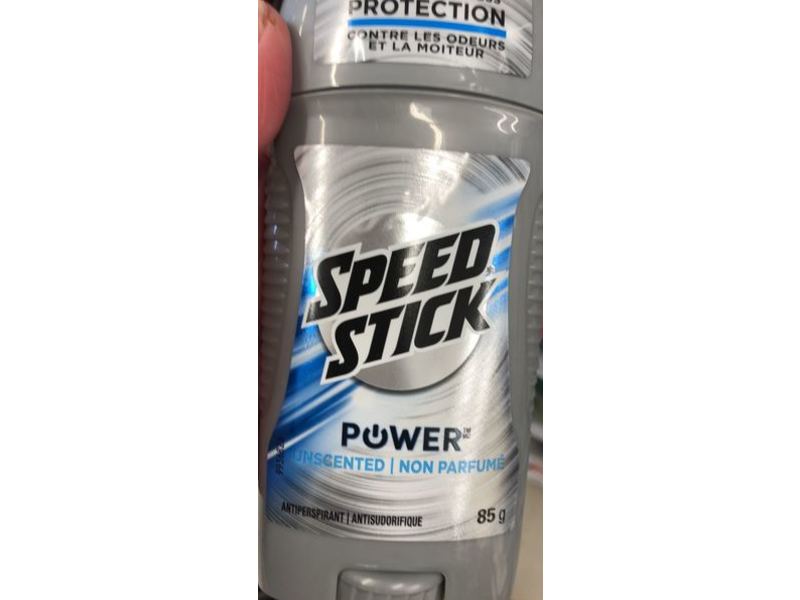 Speed Stick Power Antiperspirant, Unscented, 85 g, 8 Count