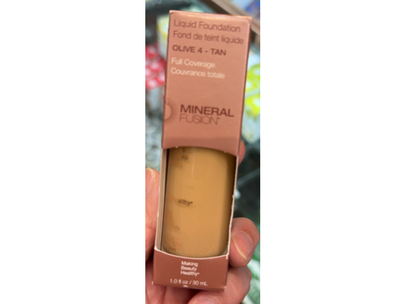 Mineral Fusion Liquid Foundation, Olive 4 - Tan, 1.0 fl oz/30 mL