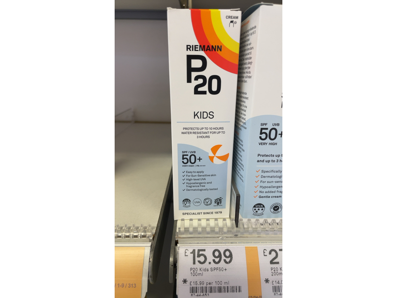 P20 Sun Protection, Kids, SPF 50+, 100 mL