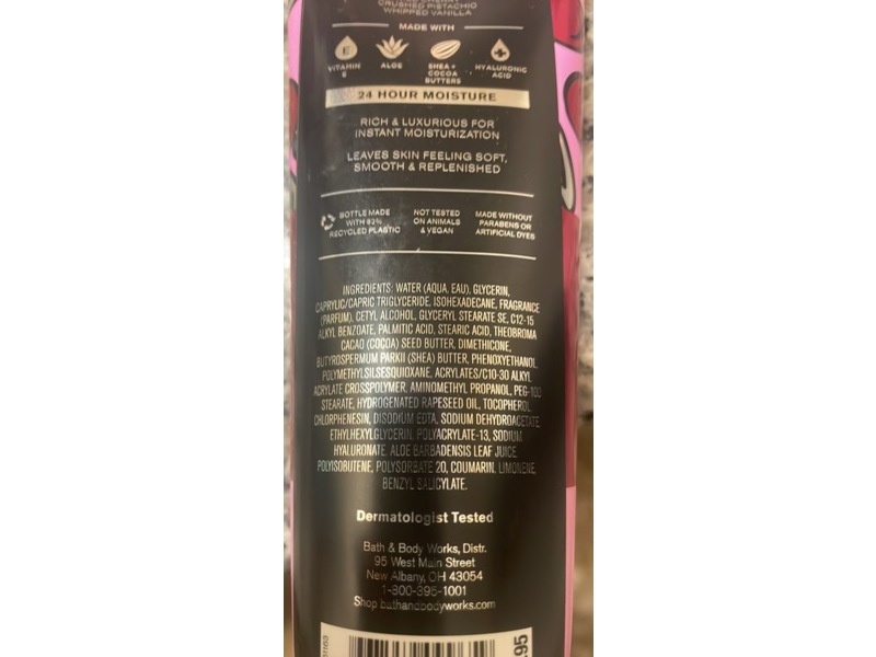Bath & Body Works Body Cream, Sweet heart Cherry, 8 oz/226 g