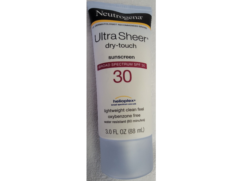 Neutrogena Ultra Sheer Dry Touch Sunscreen, SPF 30, 3.0 fl oz/88 mL