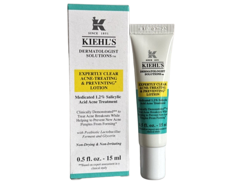 Kiehl's Acne Treating & Preventing Lotion, Salicylic Acid, 0.5 fl oz/15 mL