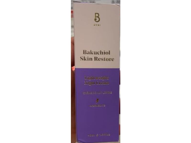 BYBI Bakuchiol Skin Restore Lightweight Night Cream, 1.3 fl oz/40 mL