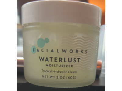 The Facial Works Tropical Hydration Cream, Waterlust Moisturizer, 2 oz/60 g