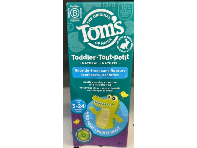 Tom's Of Maine Toddler Toothpaste, Mild Fruit, 38 mL