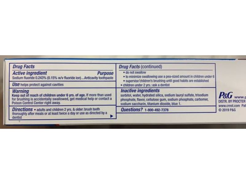 Crest Cavity Protection Toothpaste, Regular Paste, 5.7 oz, Pack Of 3