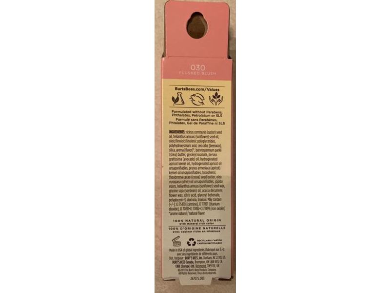 Burt's Bees Lip Gloss, 030 Flushed Blush, 0.5 oz/14.1 g