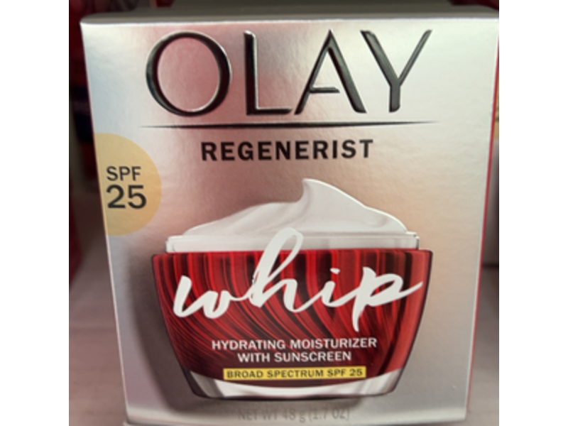 Olay Regenerist Whip Face Moisturizer, SPF 25, 1.7 oz/48 g