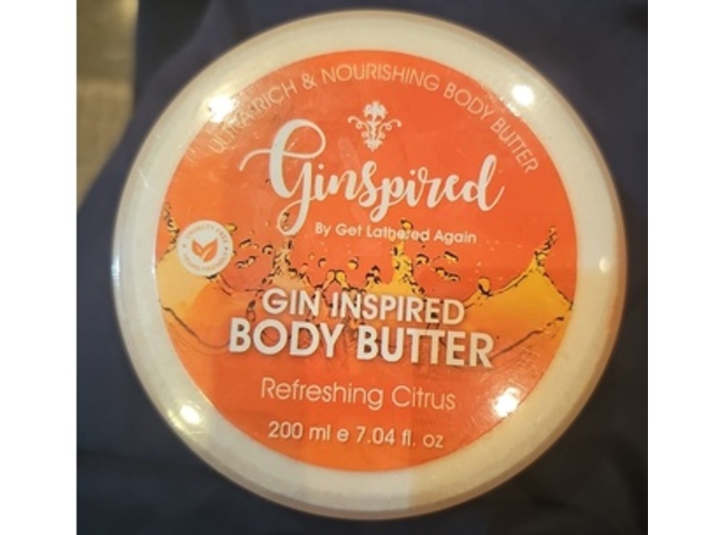 Ginspired Gin Inspired Body Butter, Citrus, 7.04 fl oz/200 mL