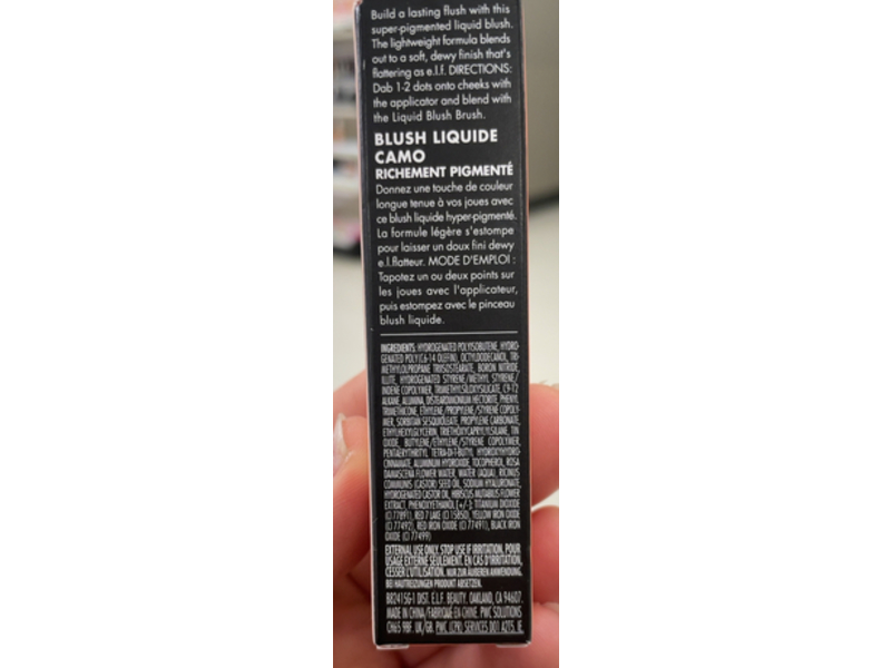 e.l.f. Camo Liquid Blush, Peach Perfect, 0.13 fl oz/4 mL