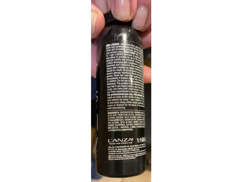 L'anza Liquids Demi Gloss, 010V Ultra Light Violet Blonde, 3 fl oz/90 mL