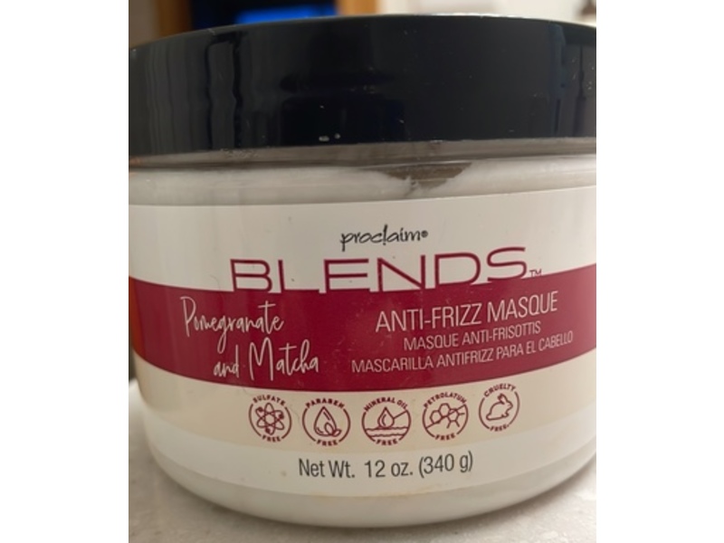Proclaim Blends Anti-Frizz Mask, Pomegranate And Matcha, 12 oz/340 g