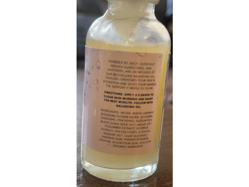 Clover H2Glow+ Hydrating Facial Serum, 30 mL/30g