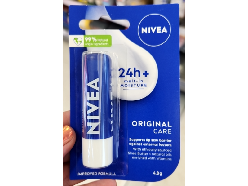 Nivea Original Care Caring Lip Balm, 4.8 g